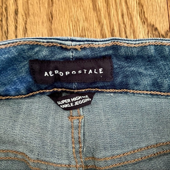 Aeropostale High Rise distressed jeggings size 6 - Picture 4 of 7